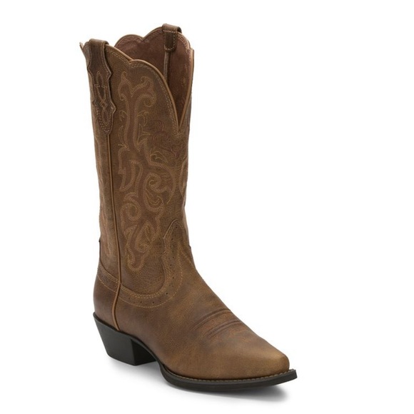 Justin McKayla Leather Cowboy/Western Boots - Picture 2 of 14